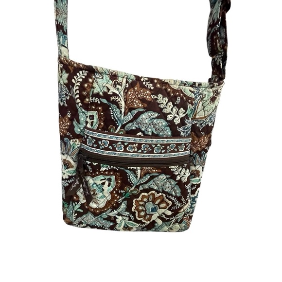 Vera Bradley Crossbody Bag Purse Floral Quilted Front Zip Pocket - Picture 1 of 4